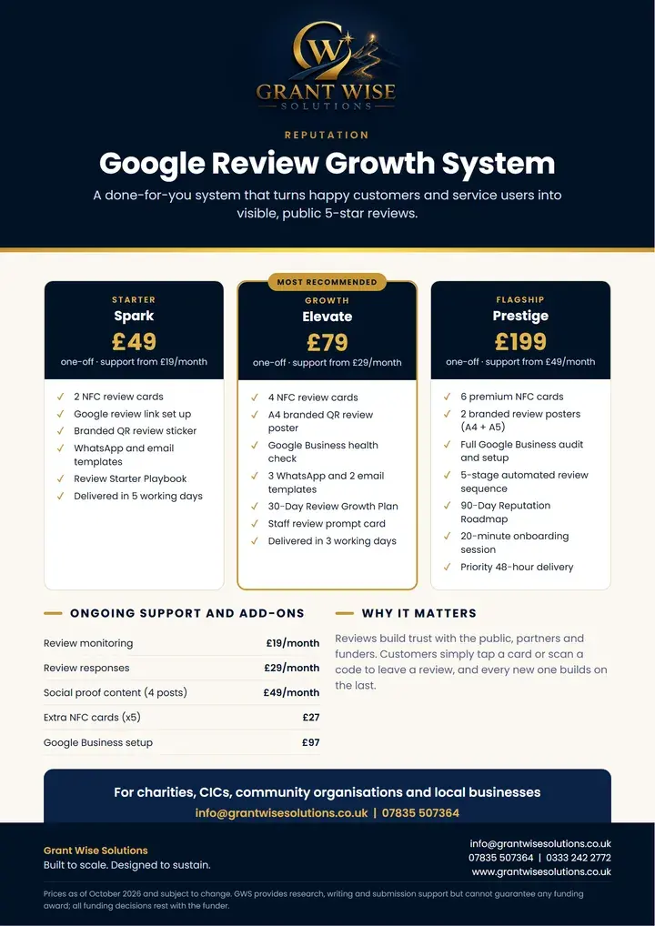 Google Review Growth System poster